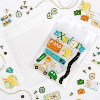 Eco Clear Bags 5 1/8" x 6 1/4" + Flap 100 pack