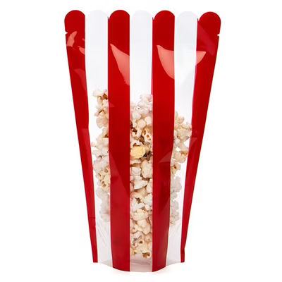 Popcorn Shaped Pouch 6 1/2" x 4" x 10 1/2" 100 pack
