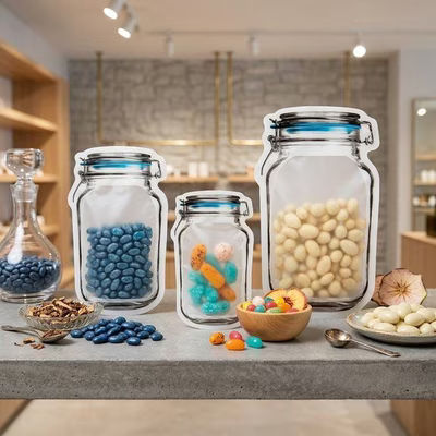 Cookie Packaging Clamp Lid Jar Shaped Pouch Multi-Pack 25 Pieces