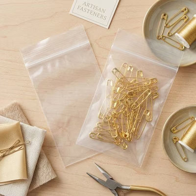 Crystal Clear Polyethylene Zipper Bags 2" x 3" 100 pack