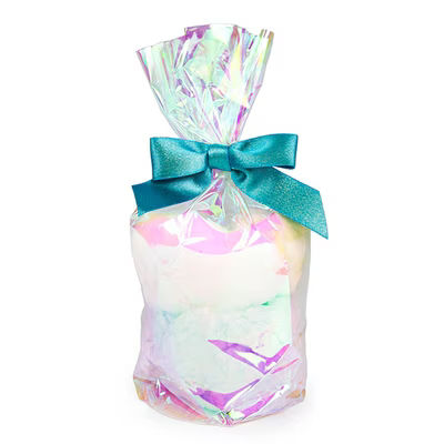 Iridescent Round Bottom Gusset Bags w/ Paper Base| 4? x 10? 50 pack RPBGH4