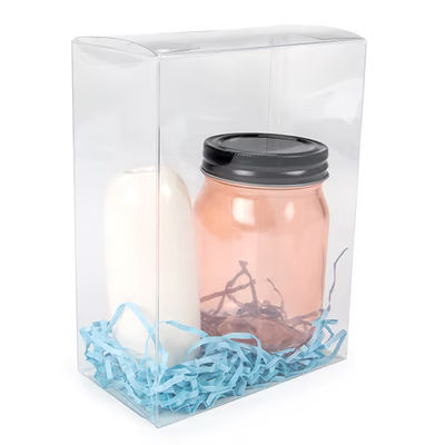 rPET Crystal Clear Pop & Lock Box 5 3/8" x 3" x 7 3/8" 25 Pack