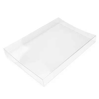 Clear Slip Cover for Round Cookie Tackle Boxes 5" x 3/4" x 7 3/8" 25 pack