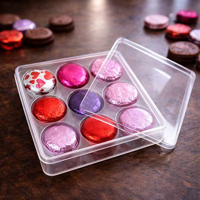 Round Cookie Tackle Box 9 Cavity 7 5/16" x 11/16" x 7 5/16" 25 pack