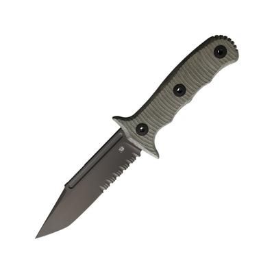 Bastinelli Creations Binome 5.25 in Fixed Blade Knife BC29SERRATED