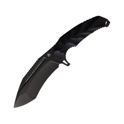 LOTAR Combat KOBRA Gen 6 Sigma King 4.75 in Fixed Blade Knife Five contact point beveled jimping on K106BK