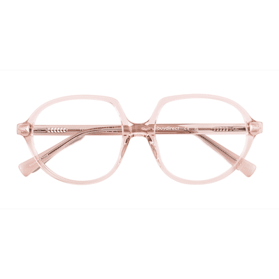 Female s round Crystal Champagne Acetate Prescription eyeglasses - Eyebuydirect s Foster