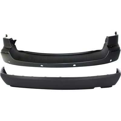 2007 Chrysler Pacifica Rear, Upper and Lower Bumper Covers, Primed top; Textured Bottom