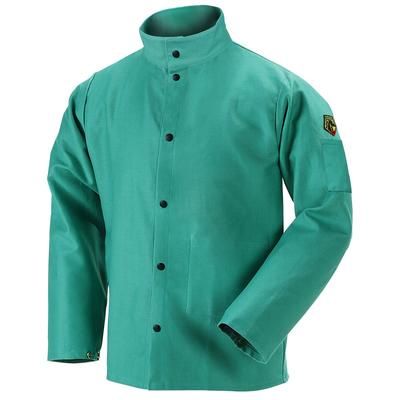 Revco Black Stallion TruGuard 200 9oz Green FR Cotton Welding Jacket