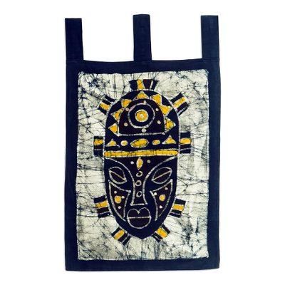 Masked Man,'Hand Made Batik Cotton Wall Hanging'