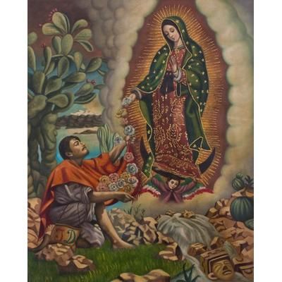 Our Lady of Guadalupe,'Our Lady of Guadalupe with Juan Diego Painting'
