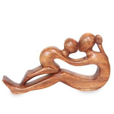 Wood sculpture, 'Endless Love'