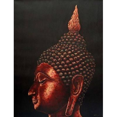 'Buddha of the Sukhothai Period' (2004) - Thai Spiritual Buddhism Painting