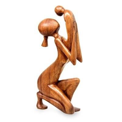 Moment of Tenderness,'Hand Crafted Mother and Child Sculpture'