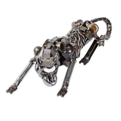 Rustic Panther,'Unique Recycled Auto Parts Panther Sculpture'