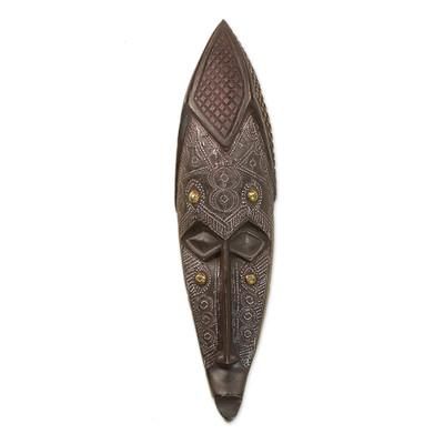 Bunkrugu Virgin Girl,'Hand Crafted African Wood Mask'