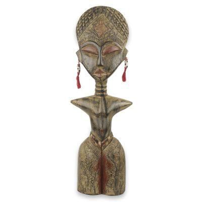 Wood sculpture, 'Detugbi'