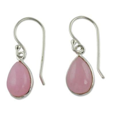 Sterling silver dangle earrings, 'Rose Fashion'