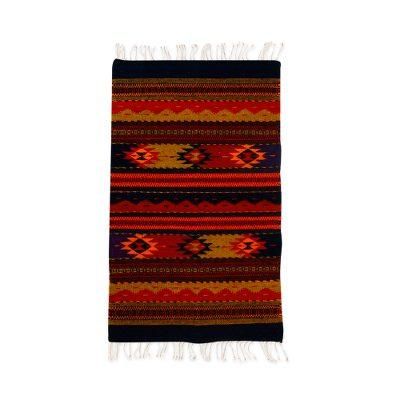 Sierra Meadows,'Zapotec wool rug (2x3.5)'
