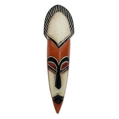 Ghanaian wood mask, 'Protect the Forest' - African Wood Mask