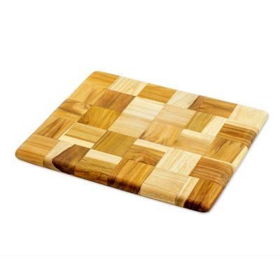Teak cutting board, 'Puzzle'