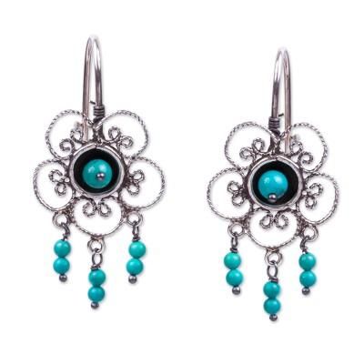 Taxco Garden,'Taxco Turquoise Earrings'
