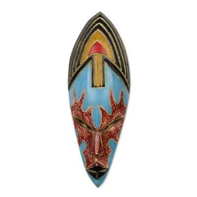True Beauty,'Multicolored African Wood Mask from Ghana'