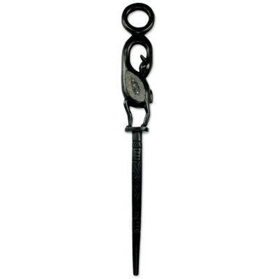 Wise Sankofa,'Sankofa Bird Decorative African Staff Carved by Hand'