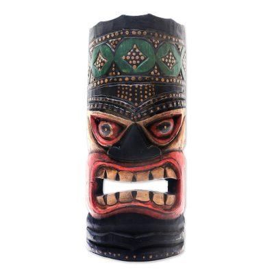 Papua Pride I,'Papua Style Hand Carved Wood Mask'