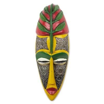Elike,'Hand Made Wood and Aluminum Plated Mask'