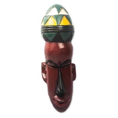 Lorm,'Artisan Crafted African Sese Wood Mask'