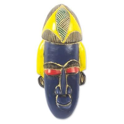 Gameli,'Handcrafted African Sese Wood Mask'