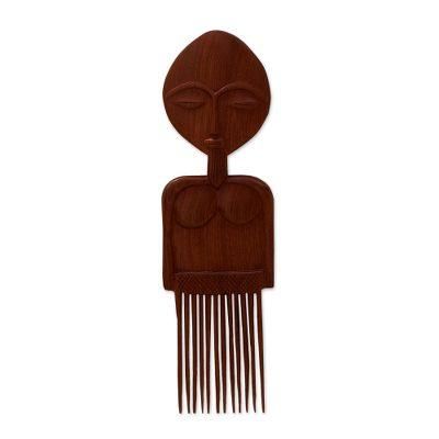 Sefadzi,'Hand Made Mahogany Wood Wall Art'