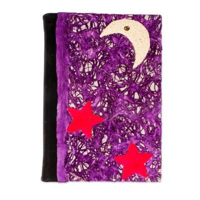 Moon and Stars,'Handmade Journal from Mexico'