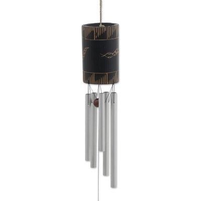 Snake Charm,'Bamboo and Aluminum Snake Wind Chime Hand Made in Bali'