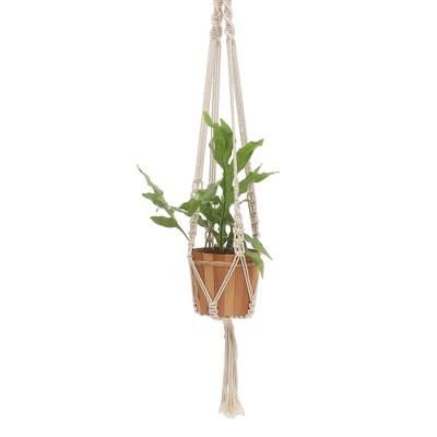 Pure Home,'Hand-Knotted White Cotton Macrame Hanger from Bali'