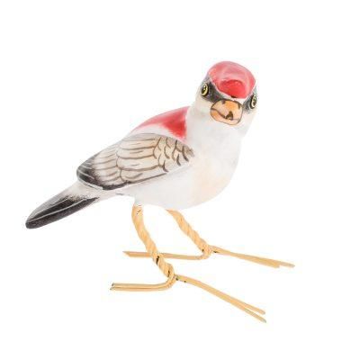 Araripe Manakin,'Artisan Crafted Bird Sculpture'