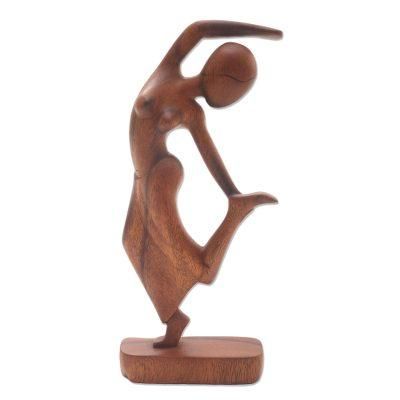 Wood sculpture, 'Spirit Dancer'