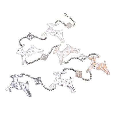 Flying Reindeer,'Aluminum Reindeer Ornament Garlands(Set of 3)'