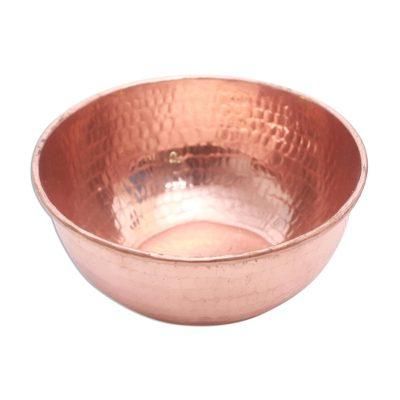 Gleaming Meal,'Hammered Copper Bowl Handcrafted in Bali'