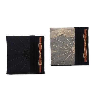 'Handmade Banana Bark and Kupu-Kupu Leaf Notebook (Pair)'