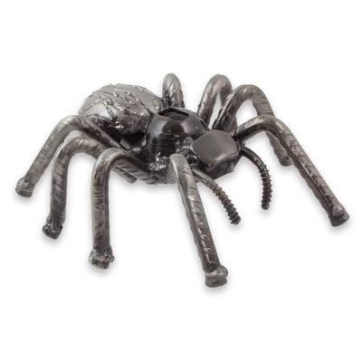 Upcycled metal sculpture, 'Rustic Tarantula'
