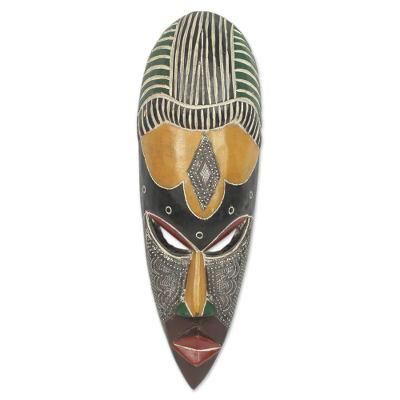 African wood mask, 'Obla Nuu'