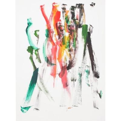 Lively City,'Authentic Vertical Elephant Art Painting from Thailand'