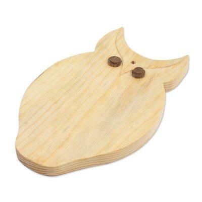 Wood cutting board, 'Morning Owl'
