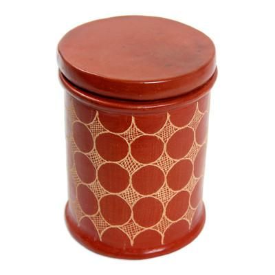 Ceramic jar, 'Sun Echo'