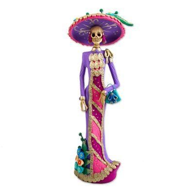 La Catrina Socorro,'Artisan Crafted Catrina Day of the Dead Figurine'
