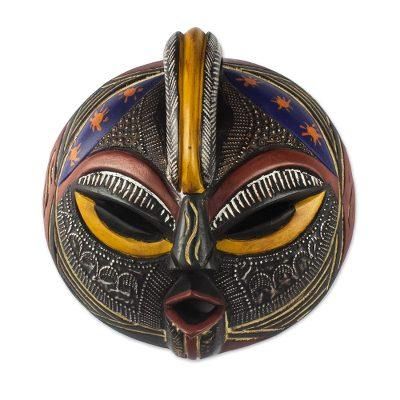 Special Forces,'Hand Carved Sese Wood and Aluminum Plated Mask'