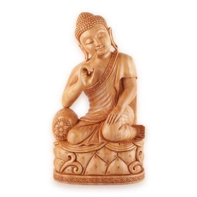 'World Peace Project Wood Sculpture Hand-Carved in India'