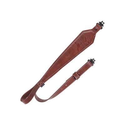Allen Heritage Deer Deboss Leather Rifle Sling Brown 8510